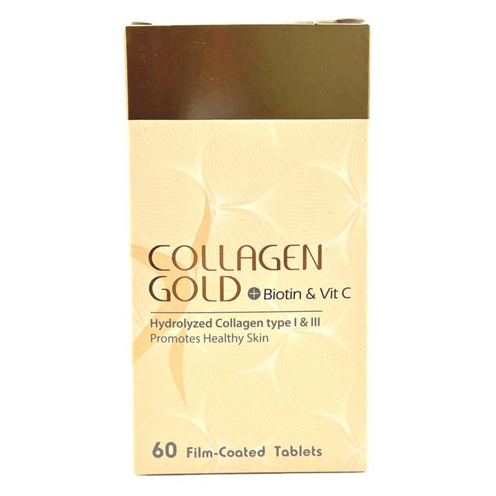 قرص کلاژن گلد بیوتین و ویتامین ث Collagen Gold plus